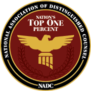 National association of distinguished counsel. Nation's top one percent. NADC
